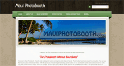 Desktop Screenshot of mauiphotobooth.com